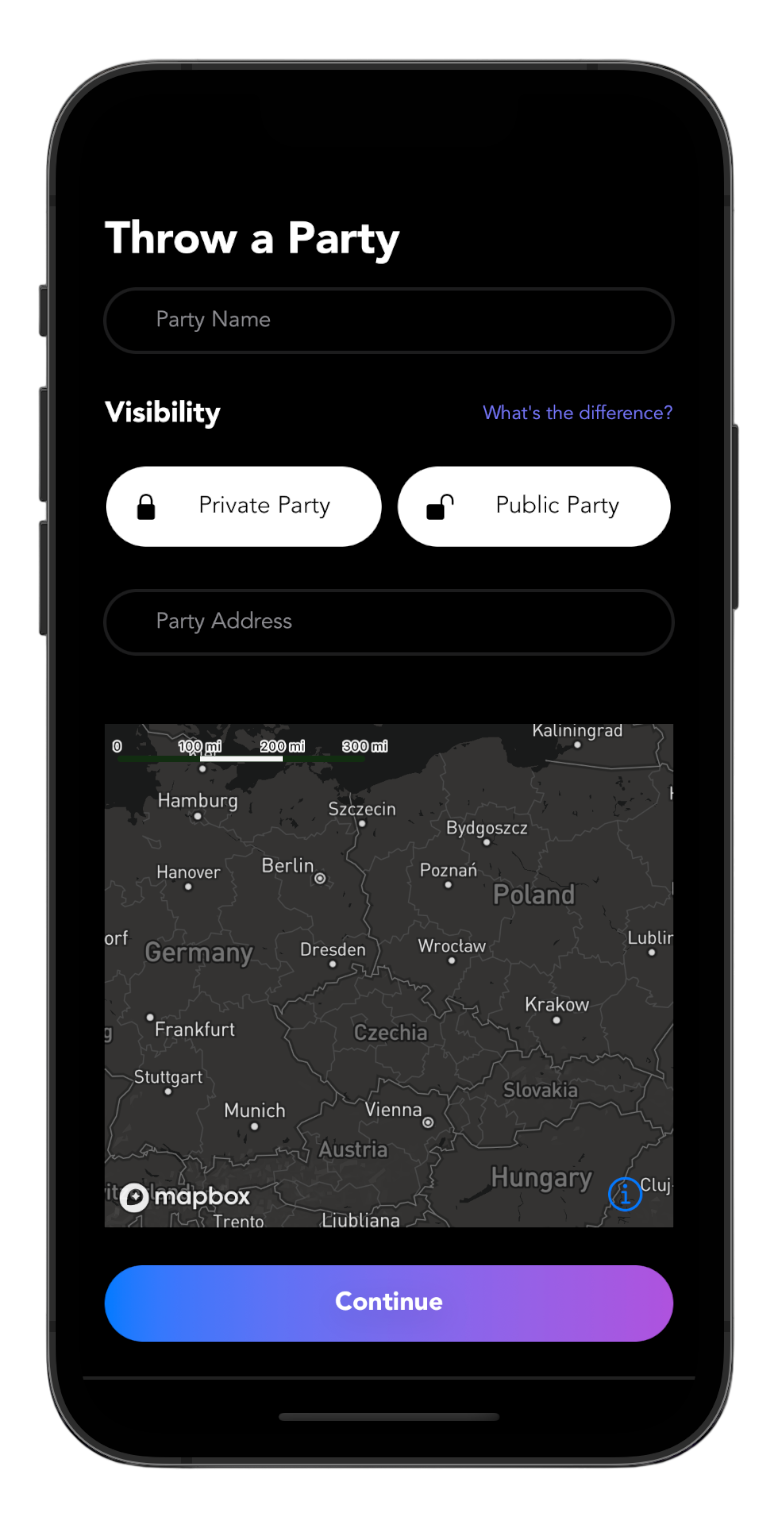 Demo Throw Party Page